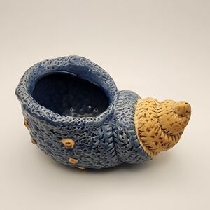 Blue Seashell Planter